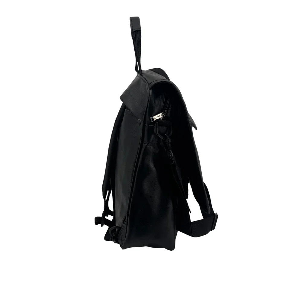 Leeds Messenger Bag Black Convertible Backpack Laptop Shoulder Bag ASQ Promo